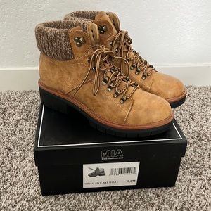 New in box MIA Brown/Tan ankle boots